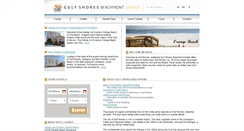 Desktop Screenshot of gulfshoresbeachfronthotels.com